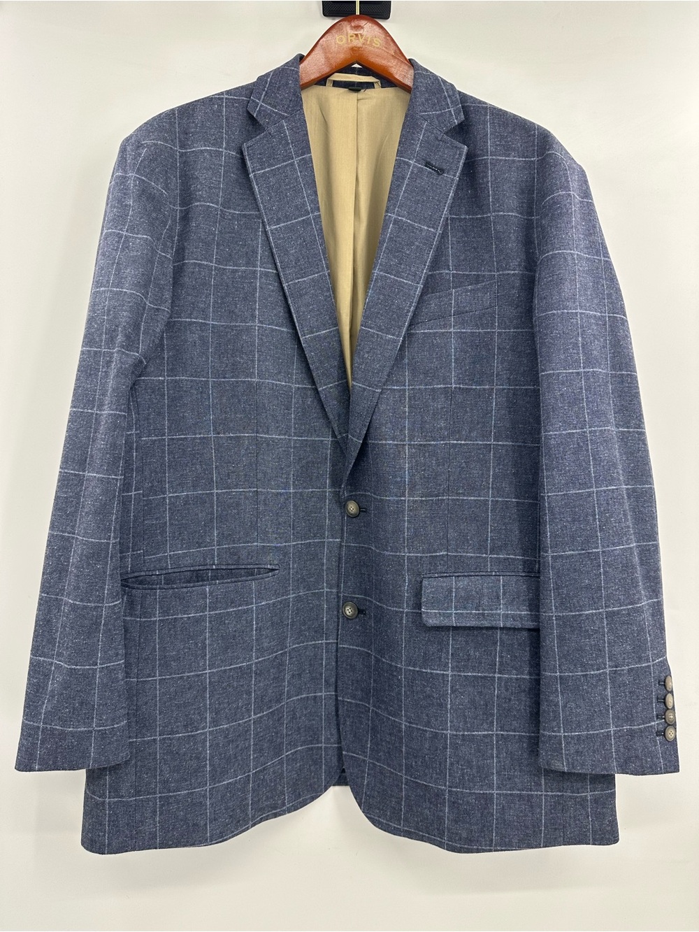 Orvis Navy Windowpane Sport Coat